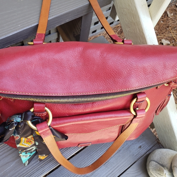 Dooney and Bourke Florentine the Smith Bag Red - Picture 11 of 11